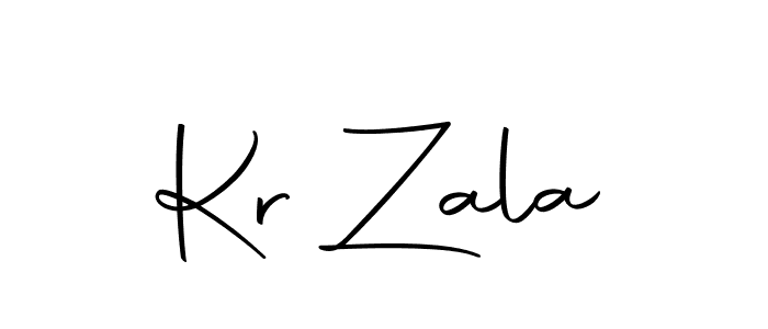 The best way (Autography-DOLnW) to make a short signature is to pick only two or three words in your name. The name Kr Zala include a total of six letters. For converting this name. Kr Zala signature style 10 images and pictures png
