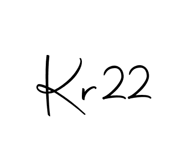 Create a beautiful signature design for name Kr22. With this signature (Autography-DOLnW) fonts, you can make a handwritten signature for free. Kr22 signature style 10 images and pictures png