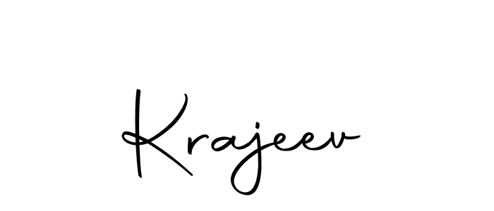 You should practise on your own different ways (Autography-DOLnW) to write your name (Krajeev) in signature. don't let someone else do it for you. Krajeev signature style 10 images and pictures png