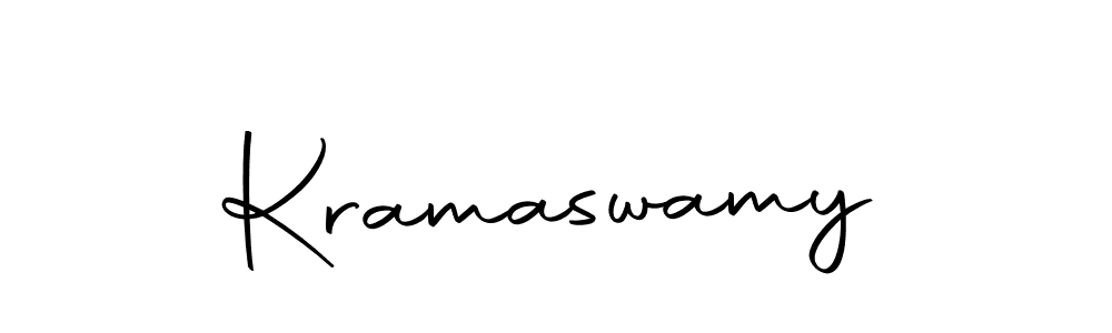 Design your own signature with our free online signature maker. With this signature software, you can create a handwritten (Autography-DOLnW) signature for name Kramaswamy. Kramaswamy signature style 10 images and pictures png