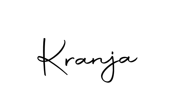 Use a signature maker to create a handwritten signature online. With this signature software, you can design (Autography-DOLnW) your own signature for name Kranja. Kranja signature style 10 images and pictures png