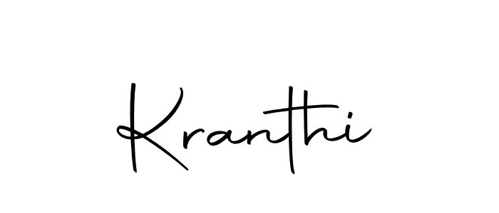 Make a beautiful signature design for name Kranthi. With this signature (Autography-DOLnW) style, you can create a handwritten signature for free. Kranthi signature style 10 images and pictures png
