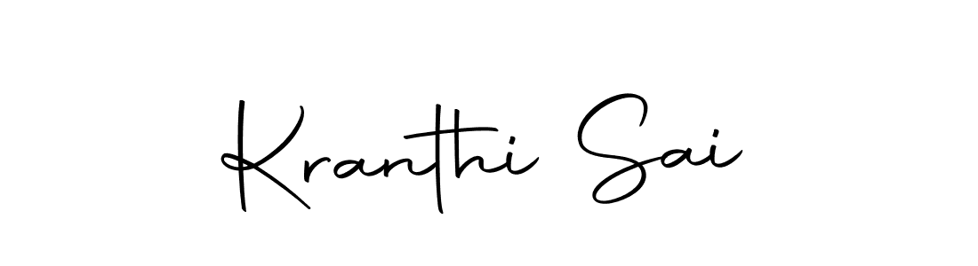 Kranthi Sai stylish signature style. Best Handwritten Sign (Autography-DOLnW) for my name. Handwritten Signature Collection Ideas for my name Kranthi Sai. Kranthi Sai signature style 10 images and pictures png