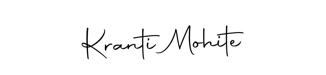 Also we have Kranti Mohite name is the best signature style. Create professional handwritten signature collection using Autography-DOLnW autograph style. Kranti Mohite signature style 10 images and pictures png