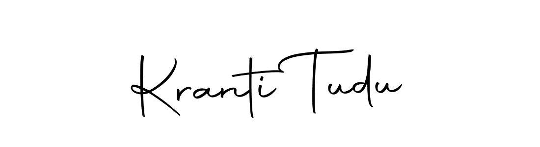 Use a signature maker to create a handwritten signature online. With this signature software, you can design (Autography-DOLnW) your own signature for name Kranti Tudu. Kranti Tudu signature style 10 images and pictures png