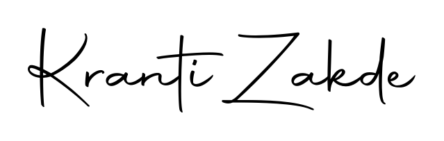 Discover how Kranti Zakde looks in an executive cursive font (Autography-DOLnW). Perfect for legal documents, invoices, and certificates. Kranti Zakde signature style 10 images and pictures png
