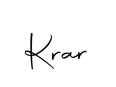You should practise on your own different ways (Autography-DOLnW) to write your name (Krar) in signature. don't let someone else do it for you. Krar signature style 10 images and pictures png