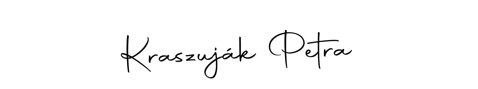 Make a beautiful signature design for name Kraszuják Petra. Use this online signature maker to create a handwritten signature for free. Kraszuják Petra signature style 10 images and pictures png