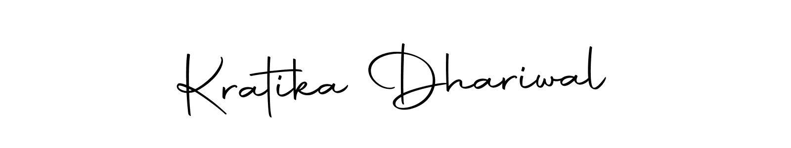 Also we have Kratika Dhariwal name is the best signature style. Create professional handwritten signature collection using Autography-DOLnW autograph style. Kratika Dhariwal signature style 10 images and pictures png