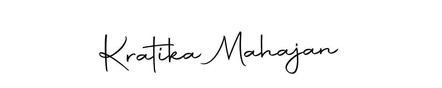 Create a beautiful signature design for name Kratika Mahajan. With this signature (Autography-DOLnW) fonts, you can make a handwritten signature for free. Kratika Mahajan signature style 10 images and pictures png