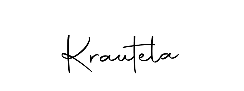 How to make Krautela name signature. Use Autography-DOLnW style for creating short signs online. This is the latest handwritten sign. Krautela signature style 10 images and pictures png