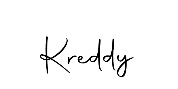 Design your own signature with our free online signature maker. With this signature software, you can create a handwritten (Autography-DOLnW) signature for name Kreddy. Kreddy signature style 10 images and pictures png
