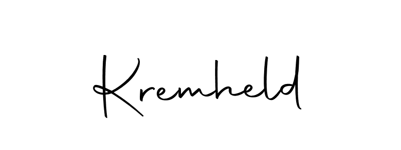 The best way (Autography-DOLnW) to make a short signature is to pick only two or three words in your name. The name Kremheld include a total of six letters. For converting this name. Kremheld signature style 10 images and pictures png