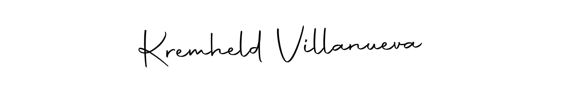 Design your own signature with our free online signature maker. With this signature software, you can create a handwritten (Autography-DOLnW) signature for name Kremheld Villanueva. Kremheld Villanueva signature style 10 images and pictures png