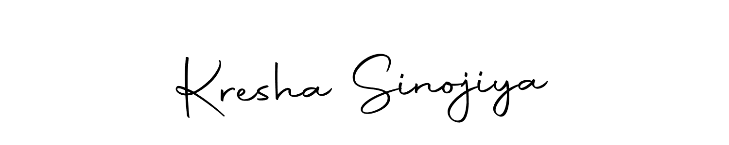Autography-DOLnW is a professional signature style that is perfect for those who want to add a touch of class to their signature. It is also a great choice for those who want to make their signature more unique. Get Kresha Sinojiya name to fancy signature for free. Kresha Sinojiya signature style 10 images and pictures png
