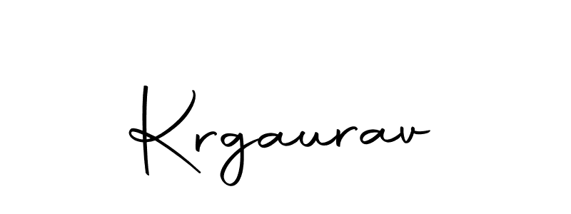 Design your own signature with our free online signature maker. With this signature software, you can create a handwritten (Autography-DOLnW) signature for name Krgaurav. Krgaurav signature style 10 images and pictures png