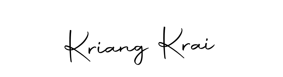 Make a short Kriang Krai signature style. Manage your documents anywhere anytime using Autography-DOLnW. Create and add eSignatures, submit forms, share and send files easily. Kriang Krai signature style 10 images and pictures png