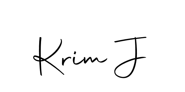 You can use this online signature creator to create a handwritten signature for the name Krim J. This is the best online autograph maker. Krim J signature style 10 images and pictures png