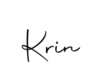Make a beautiful signature design for name Krin. With this signature (Autography-DOLnW) style, you can create a handwritten signature for free. Krin signature style 10 images and pictures png