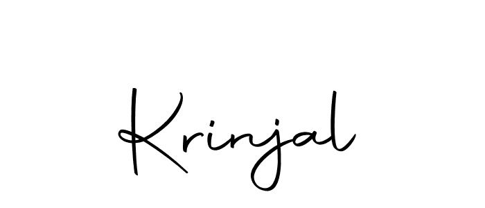 You should practise on your own different ways (Autography-DOLnW) to write your name (Krinjal) in signature. don't let someone else do it for you. Krinjal signature style 10 images and pictures png