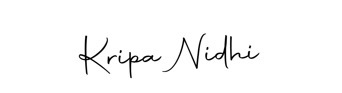 Make a beautiful signature design for name Kripa Nidhi. With this signature (Autography-DOLnW) style, you can create a handwritten signature for free. Kripa Nidhi signature style 10 images and pictures png