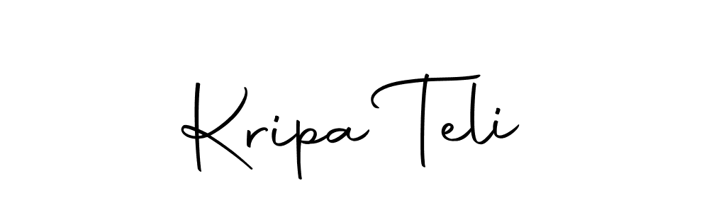 This is the best signature style for the Kripa Teli name. Also you like these signature font (Autography-DOLnW). Mix name signature. Kripa Teli signature style 10 images and pictures png