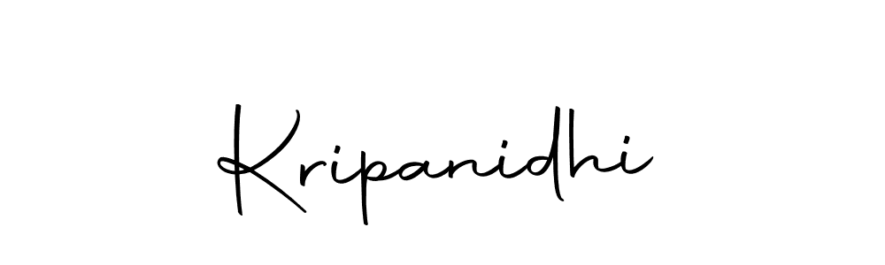 Design your own signature with our free online signature maker. With this signature software, you can create a handwritten (Autography-DOLnW) signature for name Kripanidhi. Kripanidhi signature style 10 images and pictures png