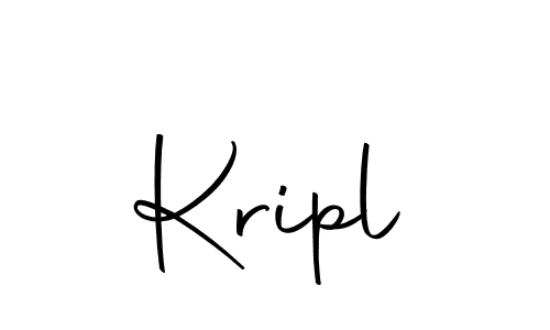How to make Kripl signature? Autography-DOLnW is a professional autograph style. Create handwritten signature for Kripl name. Kripl signature style 10 images and pictures png