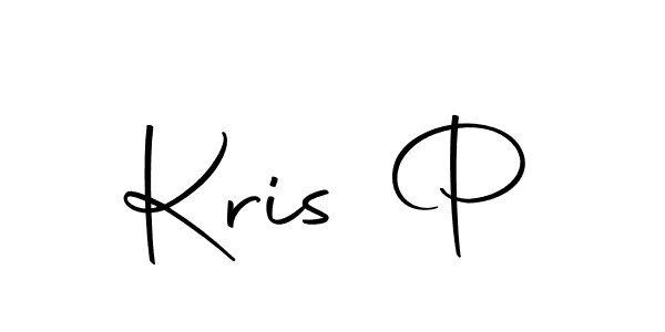 You should practise on your own different ways (Autography-DOLnW) to write your name (Kris P) in signature. don't let someone else do it for you. Kris P signature style 10 images and pictures png