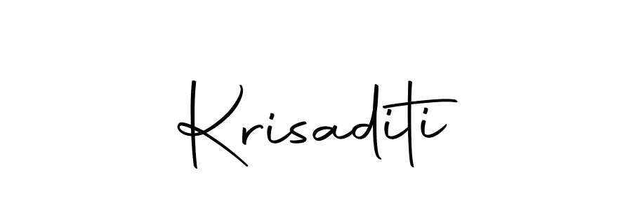 Create a beautiful signature design for name Krisaditi. With this signature (Autography-DOLnW) fonts, you can make a handwritten signature for free. Krisaditi signature style 10 images and pictures png