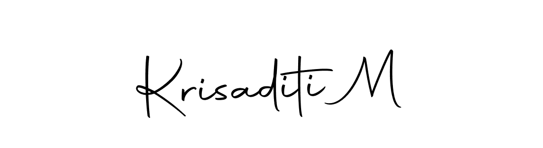 Also You can easily find your signature by using the search form. We will create Krisaditi M name handwritten signature images for you free of cost using Autography-DOLnW sign style. Krisaditi M signature style 10 images and pictures png