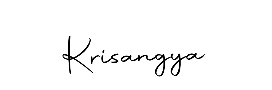 Use a signature maker to create a handwritten signature online. With this signature software, you can design (Autography-DOLnW) your own signature for name Krisangya. Krisangya signature style 10 images and pictures png
