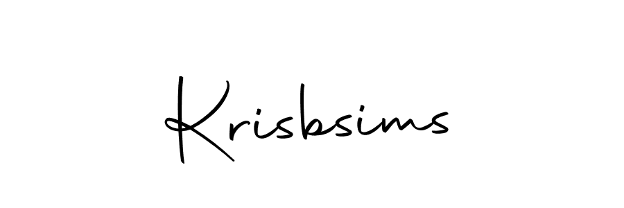 Also we have Krisbsims name is the best signature style. Create professional handwritten signature collection using Autography-DOLnW autograph style. Krisbsims signature style 10 images and pictures png