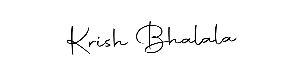 Design your own signature with our free online signature maker. With this signature software, you can create a handwritten (Autography-DOLnW) signature for name Krish Bhalala. Krish Bhalala signature style 10 images and pictures png