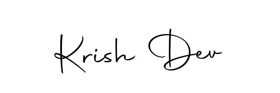 Make a short Krish Dev signature style. Manage your documents anywhere anytime using Autography-DOLnW. Create and add eSignatures, submit forms, share and send files easily. Krish Dev signature style 10 images and pictures png