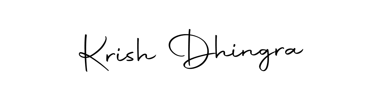 Make a beautiful signature design for name Krish Dhingra. With this signature (Autography-DOLnW) style, you can create a handwritten signature for free. Krish Dhingra signature style 10 images and pictures png