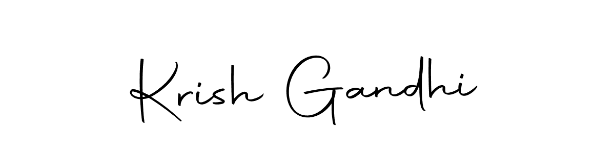 Design your own signature with our free online signature maker. With this signature software, you can create a handwritten (Autography-DOLnW) signature for name Krish Gandhi. Krish Gandhi signature style 10 images and pictures png