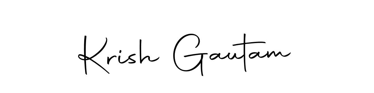 Also we have Krish Gautam name is the best signature style. Create professional handwritten signature collection using Autography-DOLnW autograph style. Krish Gautam signature style 10 images and pictures png