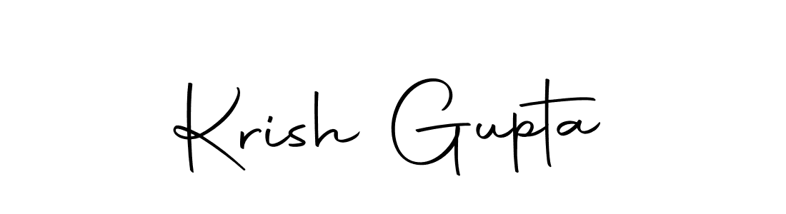 Create a beautiful signature design for name Krish Gupta. With this signature (Autography-DOLnW) fonts, you can make a handwritten signature for free. Krish Gupta signature style 10 images and pictures png