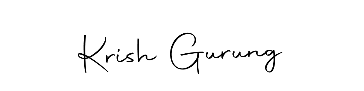 Make a short Krish Gurung signature style. Manage your documents anywhere anytime using Autography-DOLnW. Create and add eSignatures, submit forms, share and send files easily. Krish Gurung signature style 10 images and pictures png
