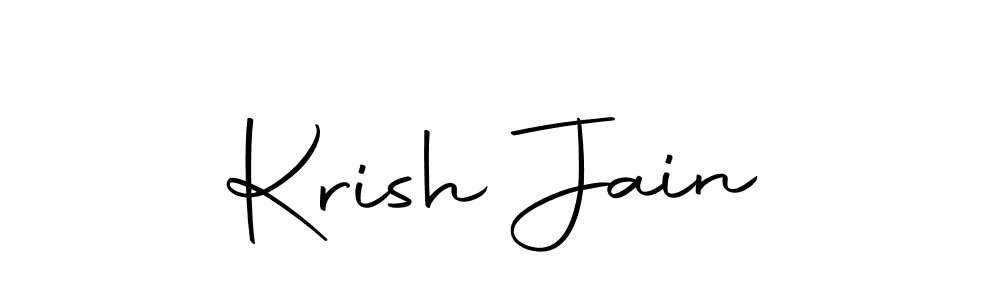 Use a signature maker to create a handwritten signature online. With this signature software, you can design (Autography-DOLnW) your own signature for name Krish Jain. Krish Jain signature style 10 images and pictures png