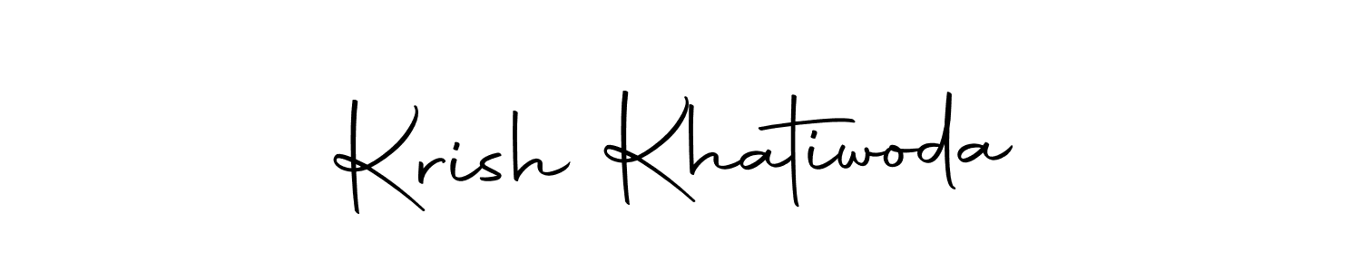 How to make Krish Khatiwoda signature? Autography-DOLnW is a professional autograph style. Create handwritten signature for Krish Khatiwoda name. Krish Khatiwoda signature style 10 images and pictures png