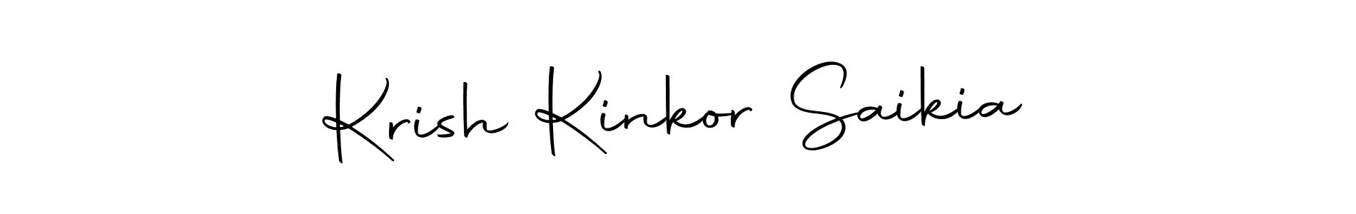 How to make Krish Kinkor Saikia signature? Autography-DOLnW is a professional autograph style. Create handwritten signature for Krish Kinkor Saikia name. Krish Kinkor Saikia signature style 10 images and pictures png