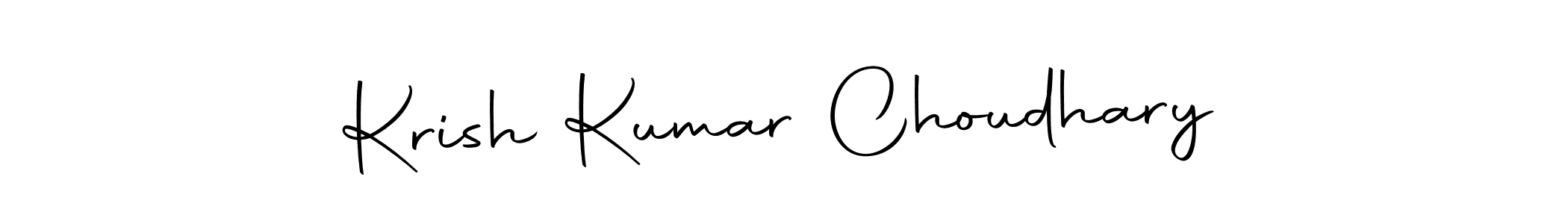 Make a beautiful signature design for name Krish Kumar Choudhary. With this signature (Autography-DOLnW) style, you can create a handwritten signature for free. Krish Kumar Choudhary signature style 10 images and pictures png