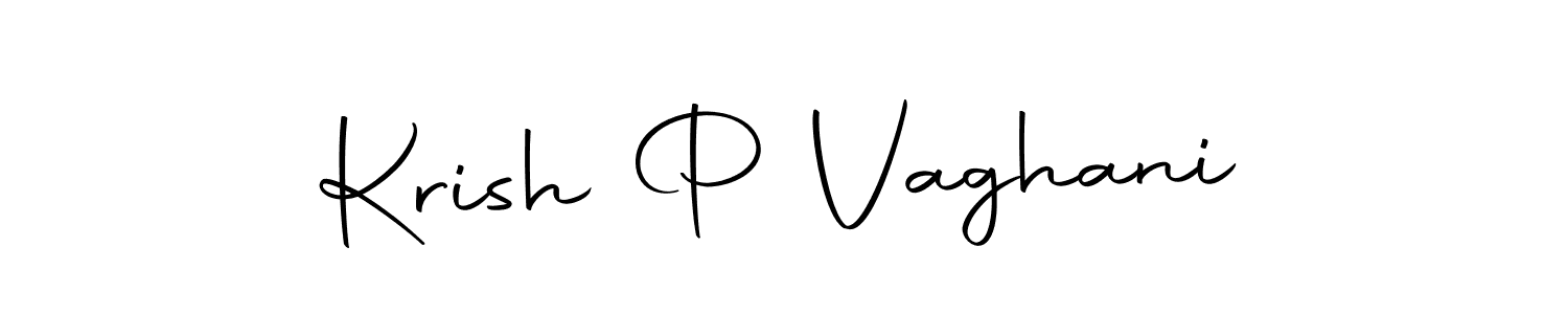 Design your own signature with our free online signature maker. With this signature software, you can create a handwritten (Autography-DOLnW) signature for name Krish P Vaghani. Krish P Vaghani signature style 10 images and pictures png