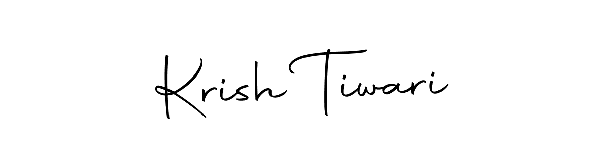 Use a signature maker to create a handwritten signature online. With this signature software, you can design (Autography-DOLnW) your own signature for name Krish Tiwari. Krish Tiwari signature style 10 images and pictures png