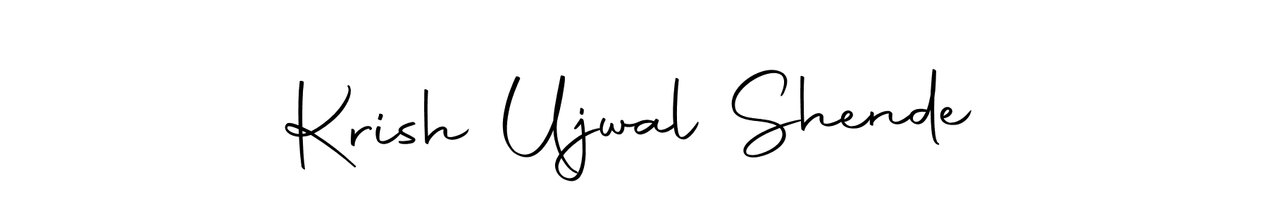 Make a beautiful signature design for name Krish Ujwal Shende. Use this online signature maker to create a handwritten signature for free. Krish Ujwal Shende signature style 10 images and pictures png