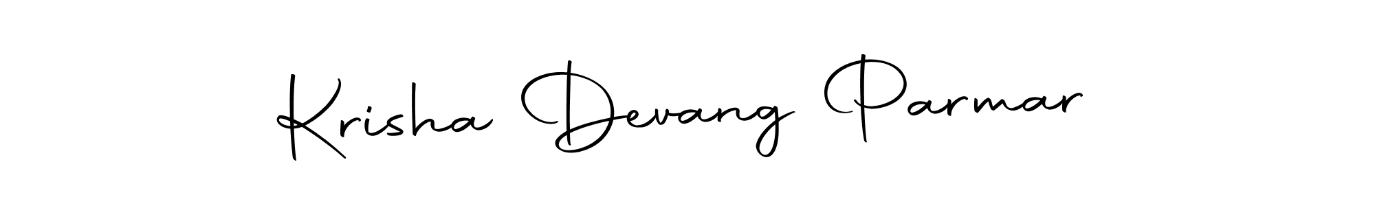 Design your own signature with our free online signature maker. With this signature software, you can create a handwritten (Autography-DOLnW) signature for name Krisha Devang Parmar. Krisha Devang Parmar signature style 10 images and pictures png