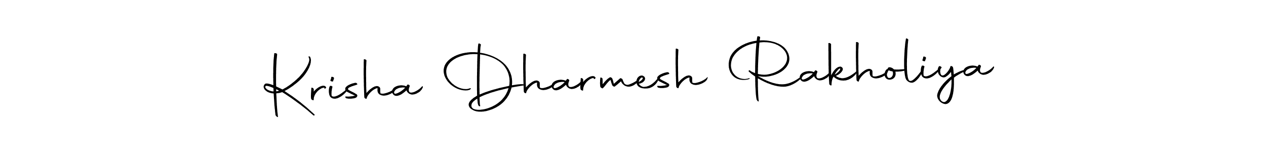 Also You can easily find your signature by using the search form. We will create Krisha Dharmesh Rakholiya name handwritten signature images for you free of cost using Autography-DOLnW sign style. Krisha Dharmesh Rakholiya signature style 10 images and pictures png