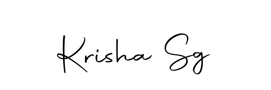 Create a beautiful signature design for name Krisha Sg. With this signature (Autography-DOLnW) fonts, you can make a handwritten signature for free. Krisha Sg signature style 10 images and pictures png